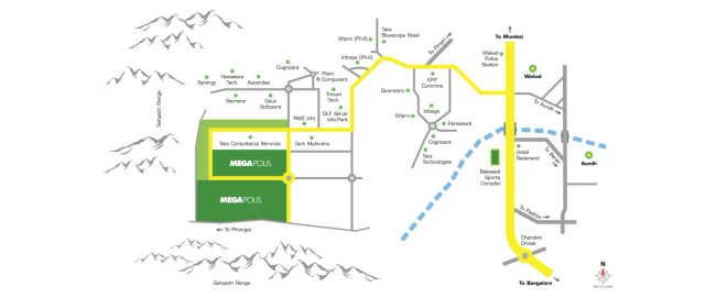 Kumar Megapolis Hinjewadi - Location Map