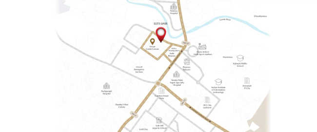 Emaar Elite Oasis Gomti Nagar Extension - Location Map
