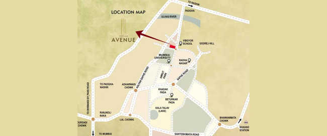 Dream Avenue Kalyan - Location Map