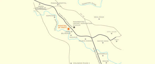 Mantra 24 West Gahunje - Location Map