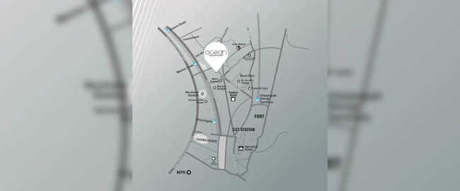 Ocean Drive Marine Drive - Location Map