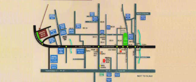 Amrapali Enchante Techzone IV Greater Noida W - Location Map