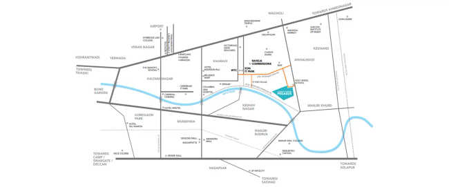 VTP Beaumonde Manjri - Location Map