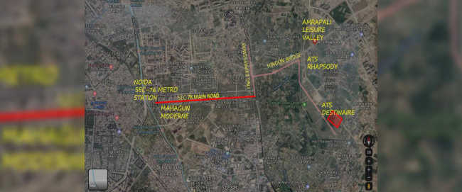 ATS Destinaire Sector 1 Greater Noida W - Location Map