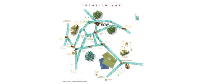 F Residences Merlin Rajarhat - Location Map