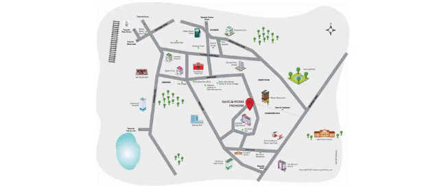 K Raheja Vistas Premiere Mohammed Wadi - Location Map