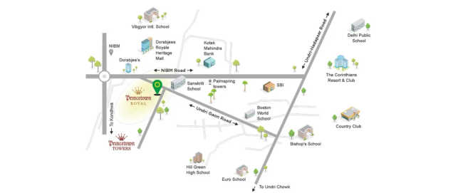 Kumar Princetown Royal Mohammed Wadi - Location Map