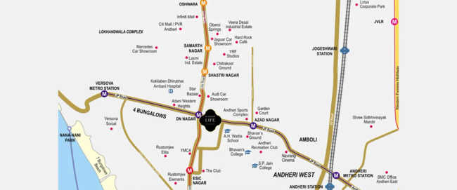 Platinum Life Andheri - Location Map