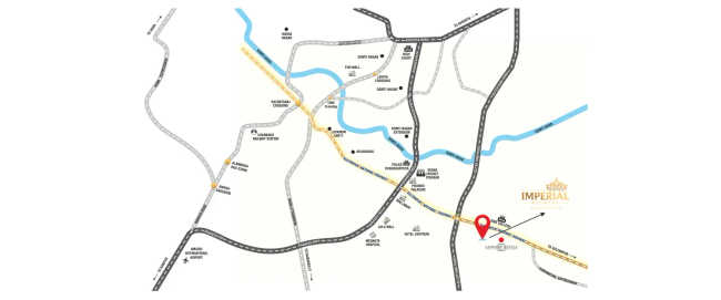 Sapphire Imperial Estates Kasimpur Biruha - Location Map