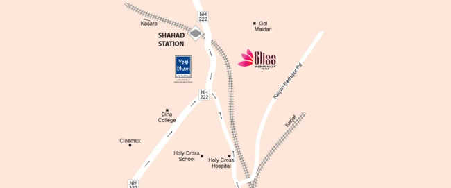 Ajmera Bliss Kalyan - Location Map