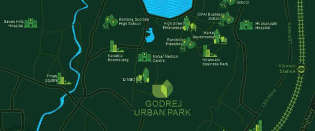 Godrej High Grove Chandivali - Location Map