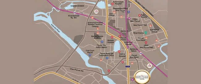 Tricity Heritage New Panvel East - Location Map