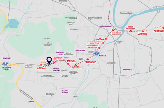 VJ Indiworks Kothrud - Location Map