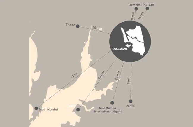 Lodha Aquaville Series Dombivali - Location Map