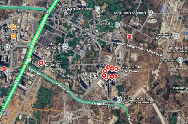 Lodha Casa Foresta Dombivali - Location Map