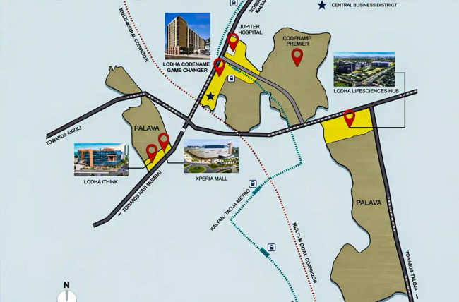 Lodha Game Changer Dombivali - Location Map
