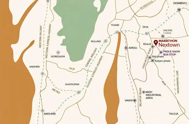 Marathon Nextown Dombivali - Location Map