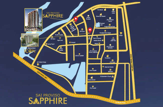 Sai Proviso Sapphire Kalamboli - Location Map