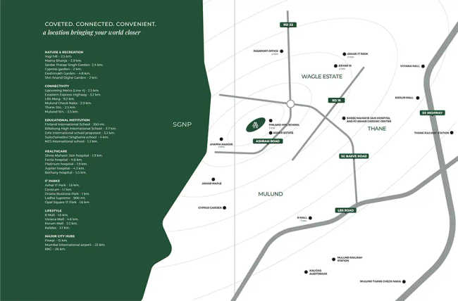 Ashar Merac Wagle Estate - Location Map