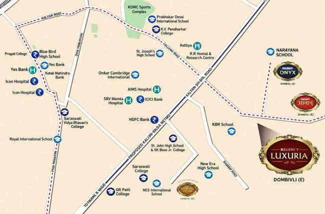 Regency Luxuria Dombivali - Location Map