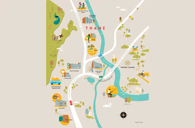 Lodha Upper Thane Bhiwandi - Location Map