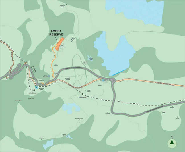 Kalpataru Amoda Reserve Kunenama - Location Map