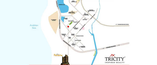 Tricity Panache Seawoods - Location Map