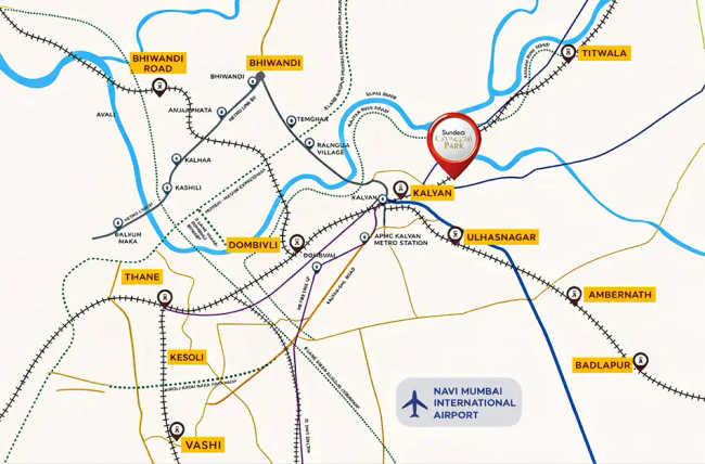 Sunteck Kalyan Kalyan - Location Map