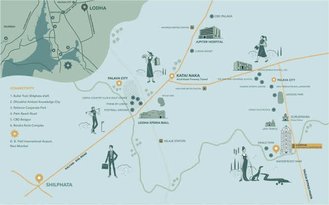 Lodha Waterfront Dombivali - Location Map