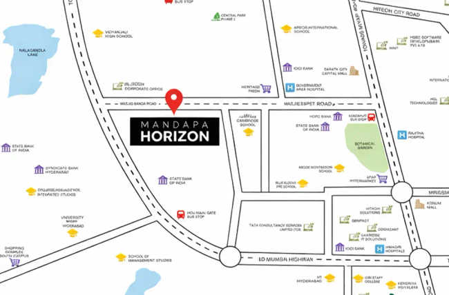 Sumadhura Horizon Kondapur - Location Map