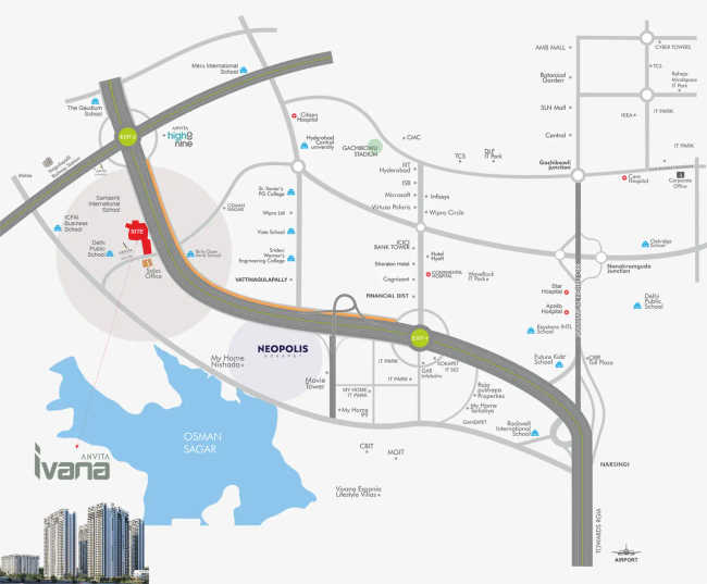 Anvita Ivana Kollur - Location Map
