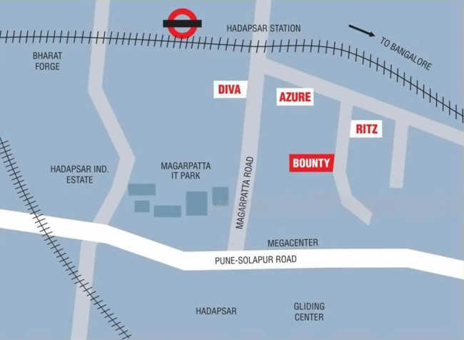 Marvel Bounty Hadapsar - Location Map