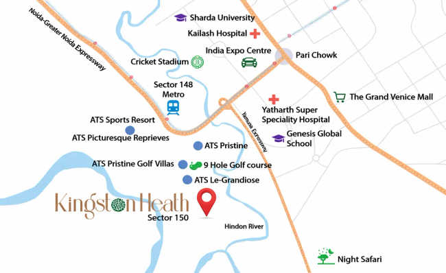 ATS Kingston Heath Sector 150 - Location Map