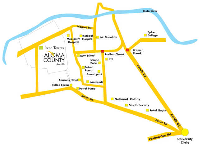 Pride Aloma County Baner - Location Map