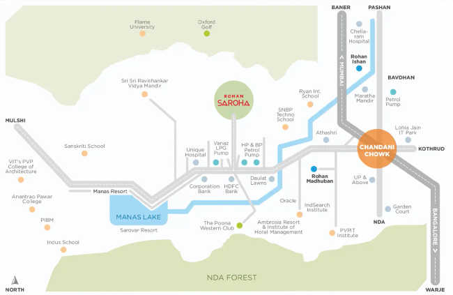 Rohan Saroha Bhugaon - Location Map