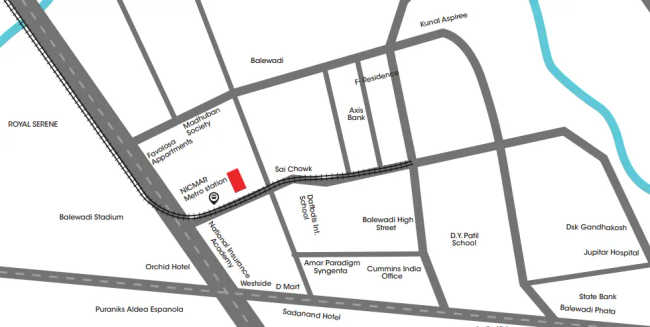 Ceratec Tower 108 Balewadi - Location Map