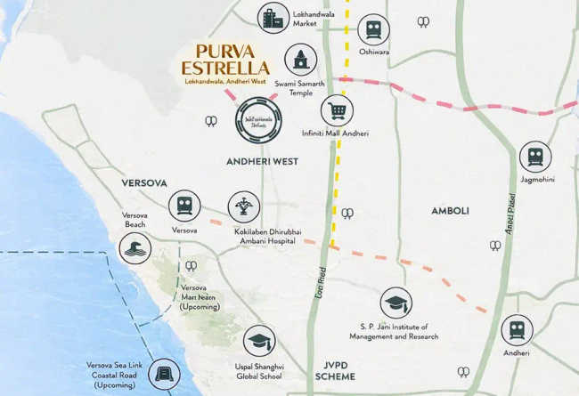 Purva Estrella Andheri - Location Map