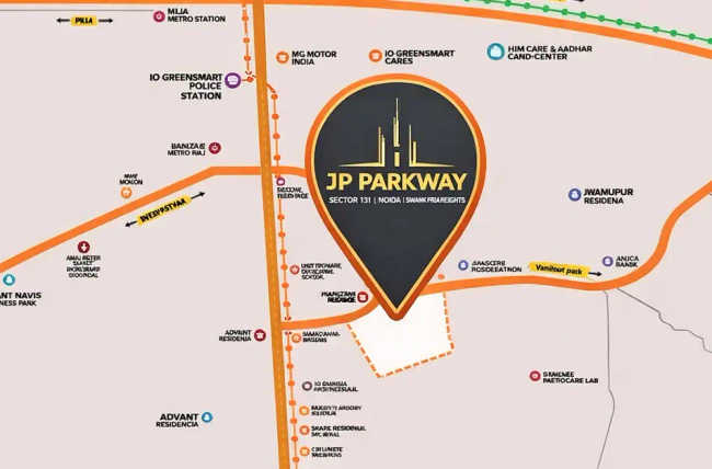 JP Infra Parkway Andheri - Location Map