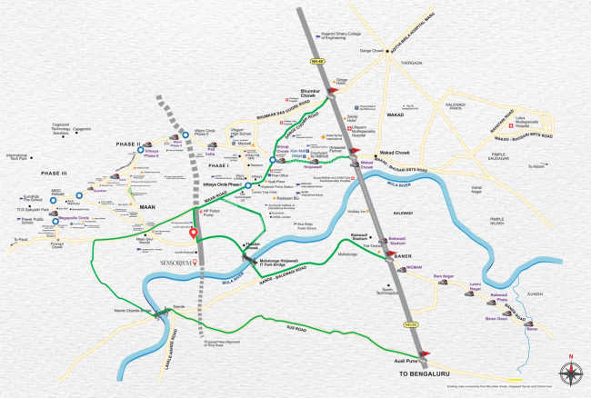 Shapoorji Joyville Hinjawadi Hinjewadi - Location Map