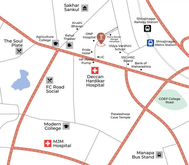 Venkatesh Laurel Shivajinagar - Location Map