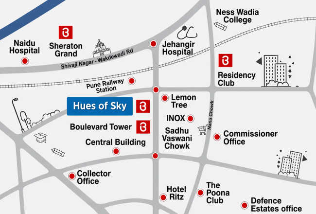 Bramhacorp Hues of Sky Camp - Location Map