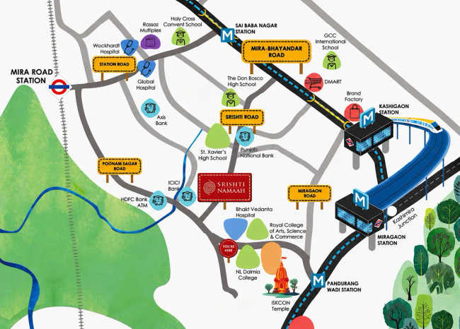 Kalpataru Srishti Namaah Mira Bhayandar - Location Map