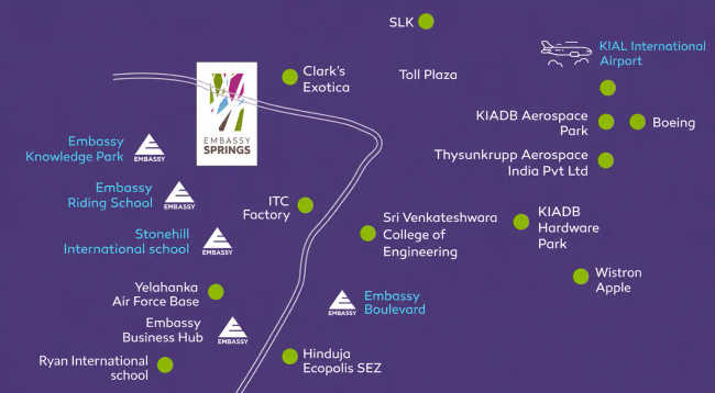 Embassy Verde Navarathna Agrahara - Location Map
