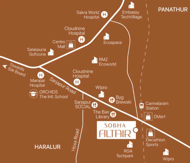Sobha Altair Chikkakannalli - Location Map