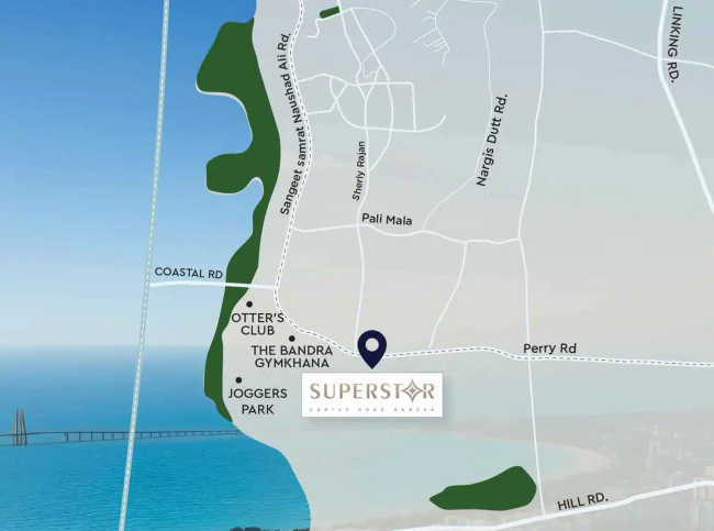 Paradigm Superstar Bandra - Location Map