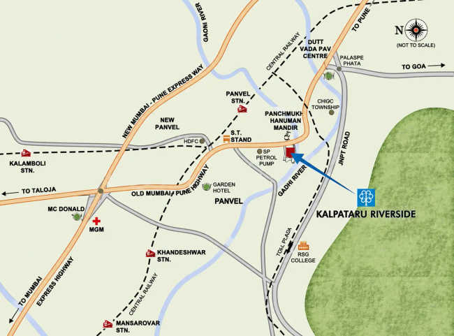 Kalpataru Riverside Panvel - Location Map