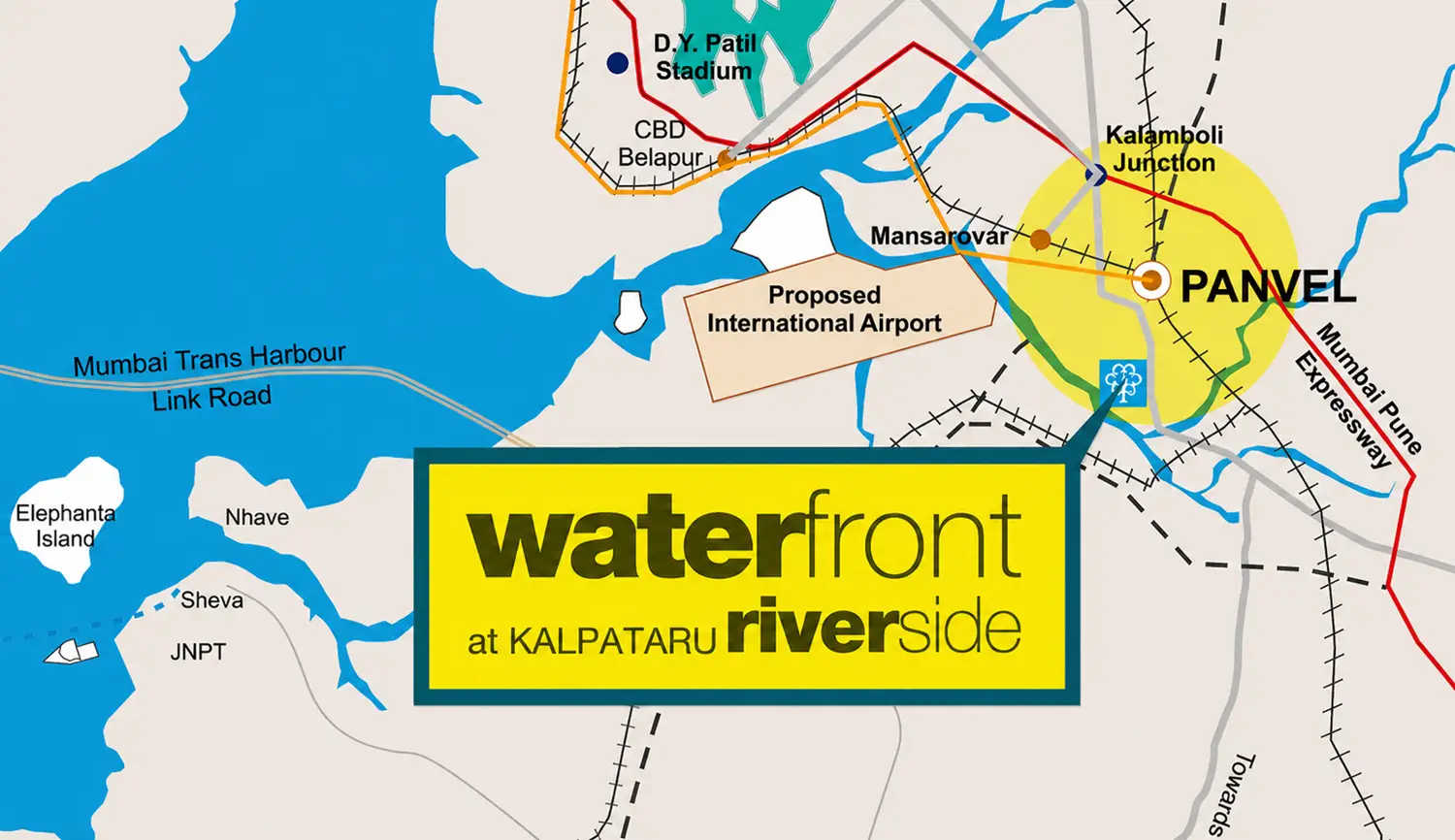 Kalpataru Waterfront Panvel - Location Map
