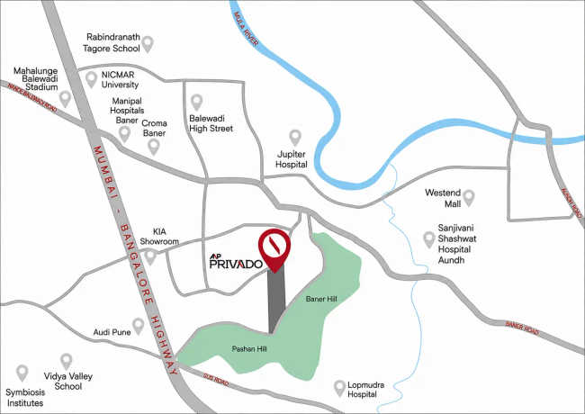 ANP Privado Baner - Location Map