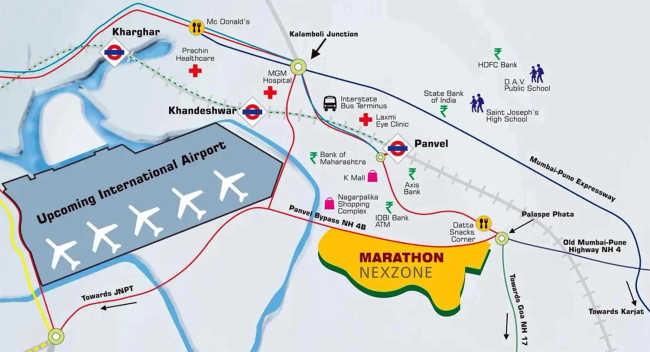 Marathon Nexzone Bodhi Panvel - Location Map