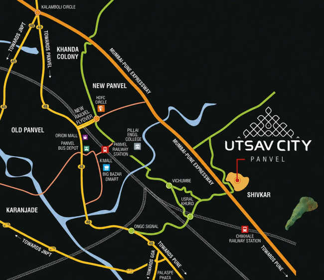 Today Utsav City Panvel - Location Map